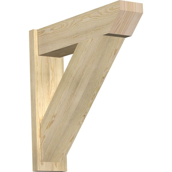 Ekena Millwork Traditional Slat Rough Sawn Outlooker, Douglas Fir, 8"W x 32"D x 32"H OUT08X32X32TRA06RDF - main